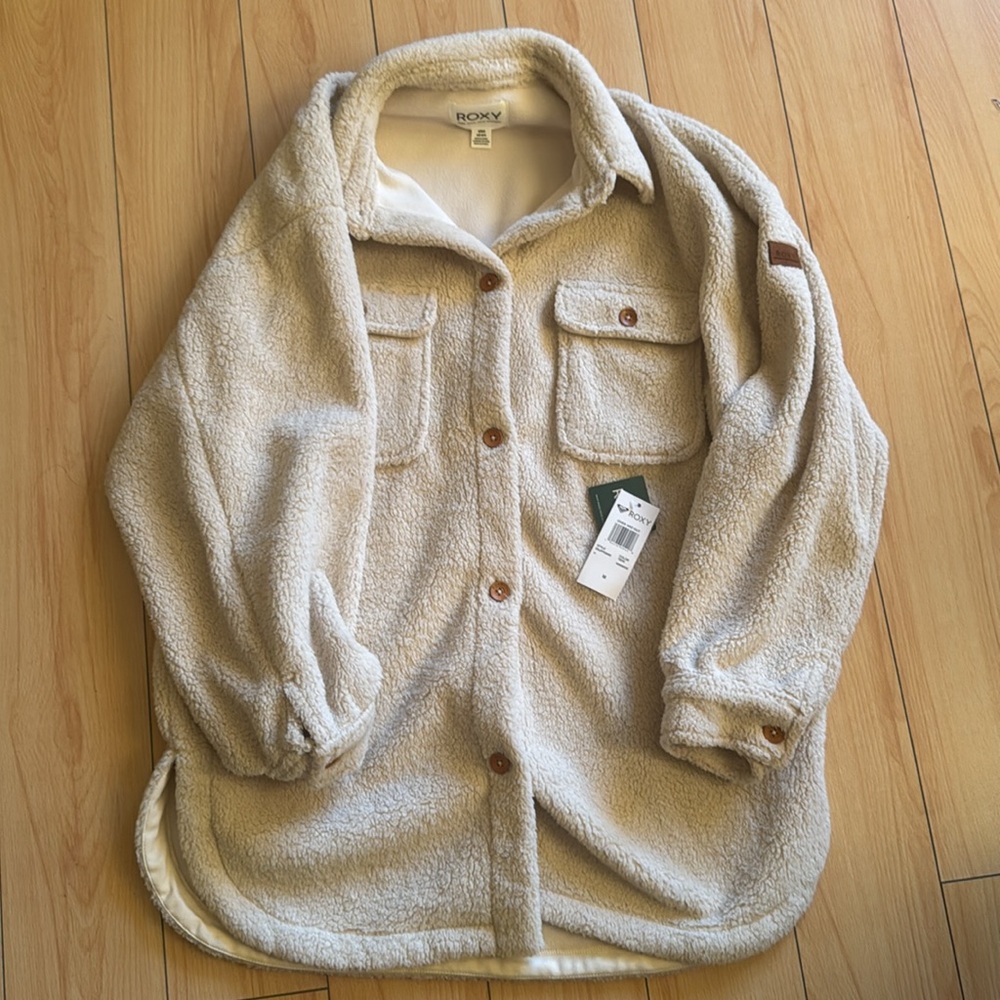 NWT Roxy Sherpa Fleece Shirt